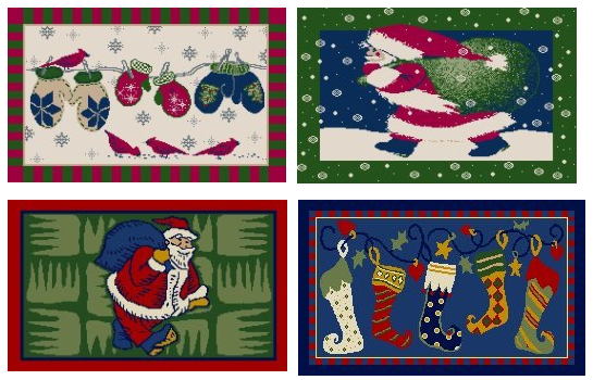 Made In Usa. Liquidation Lot Of 5000 Christmas Rugs.