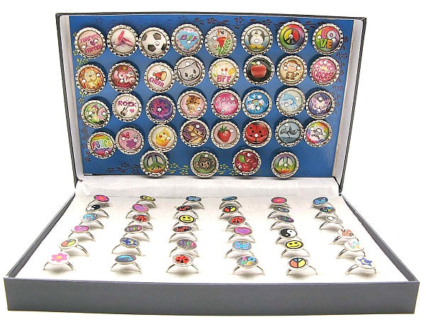 Magnetic Small Bottle Cap and Ring Display
