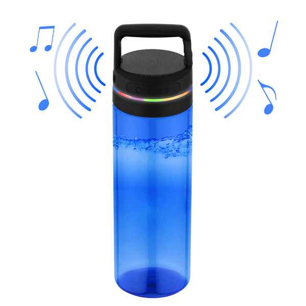 24 Oz Bluetooth Speaker Water Bottle With Speaker Lid