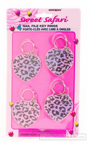 Nail File Keychains. Liquidation Lot Of 6000.
