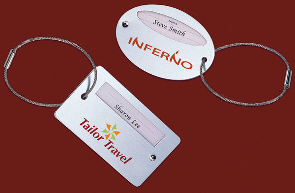 Rectangle Aluminum Luggage Tag