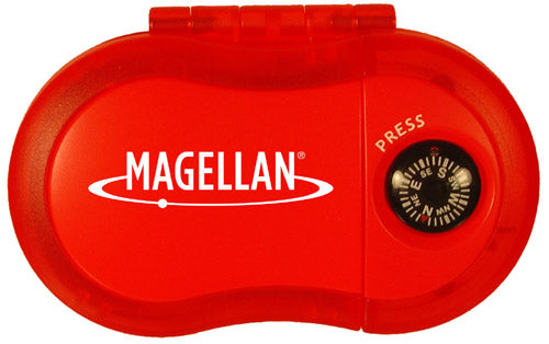 Pedometer With Compass Orange Color