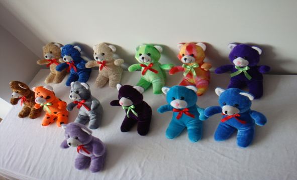 Plush Bears. About 7