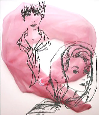 Pink Nylon Wind Bonnet