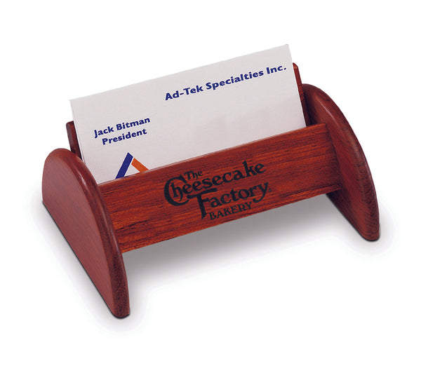 Rosewood Business Card Holder