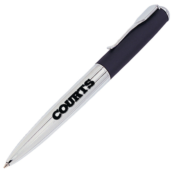Rubberized Cap With Shiny Chrome Barrel And Parts