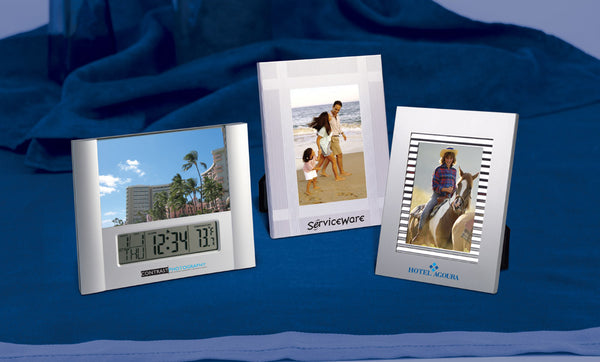 Satin Finish 4 X 6 Aluminum Photo Frame W/shiny Chrome