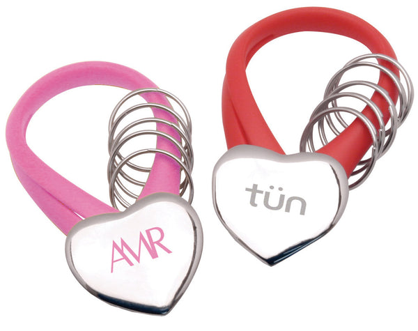 Shiny Chrome Heart Shaped Key Holder