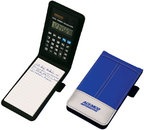 Small. Notebook W/calc & Pad