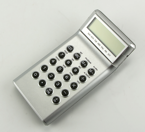 Tip Touch Calculator With Alarm Clock & Calendar