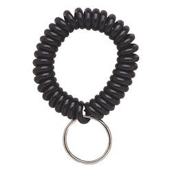 Wrist Coil Key Ring Black