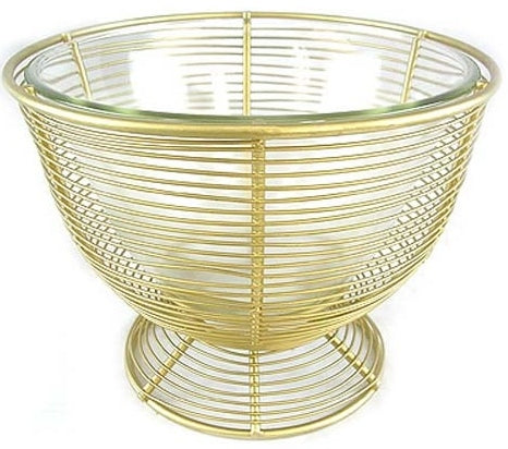 Wire Basket with Glass