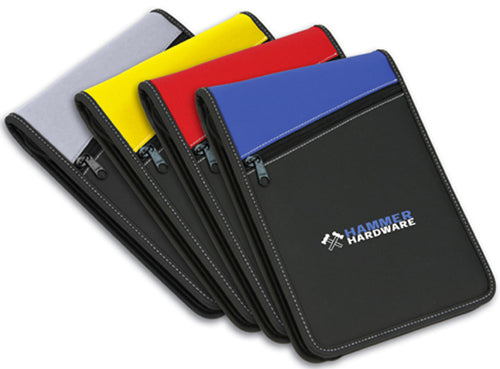Zip Portfolio W/calculator And Pen Holder
