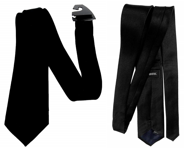 Black Polyester Necktie