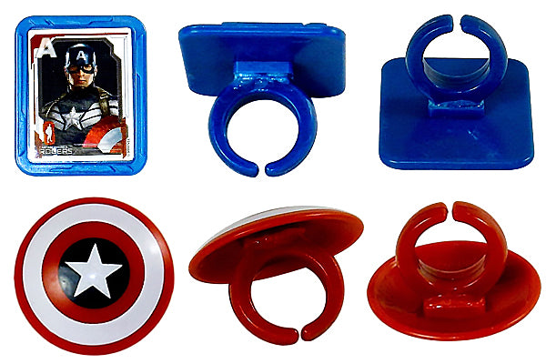 Captain America Shield Cupcake Ring