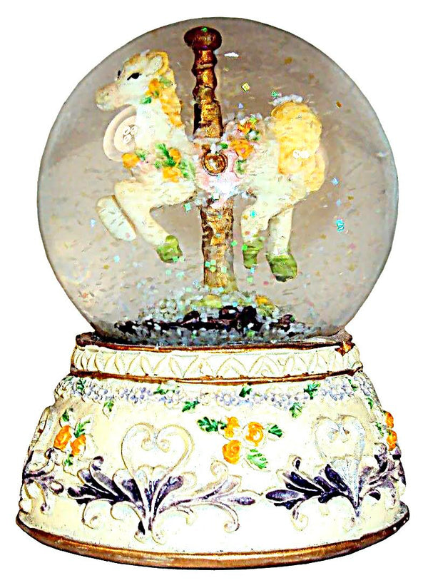 Small Carousel Water Globe