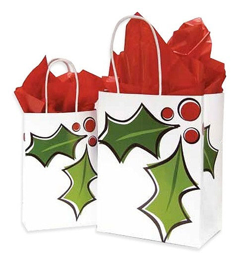 Holly Gift Bag Set of 4