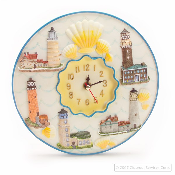 Lighthouse Wall Clock. Liquidation Lot Of 4500 Units.