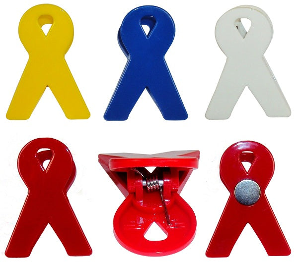 Ribbon Shaped Clips - Magnetic Memo Holder