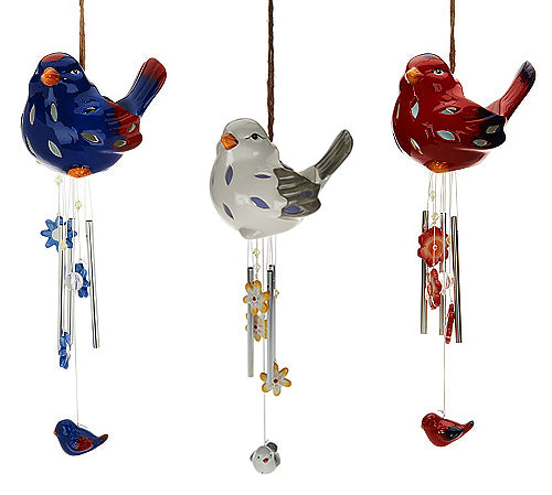 Solar Bird Wind Chime