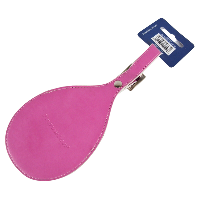 Large 6" Pink Paddle w/Metal Buckle & Snap Closure Tag