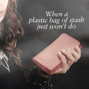 Faux Leather Tobacco Wallet, Lighter Loop, Paper Holder, Magnetic Flap.