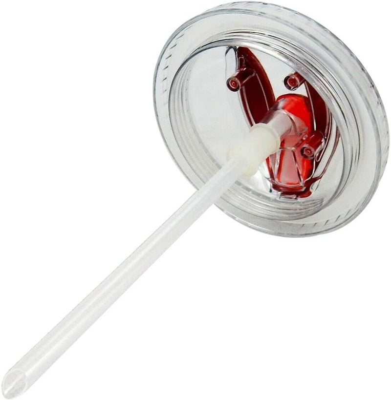 17 Oz  Double Wall Plastic Drink Tumblers with Lids and Straws