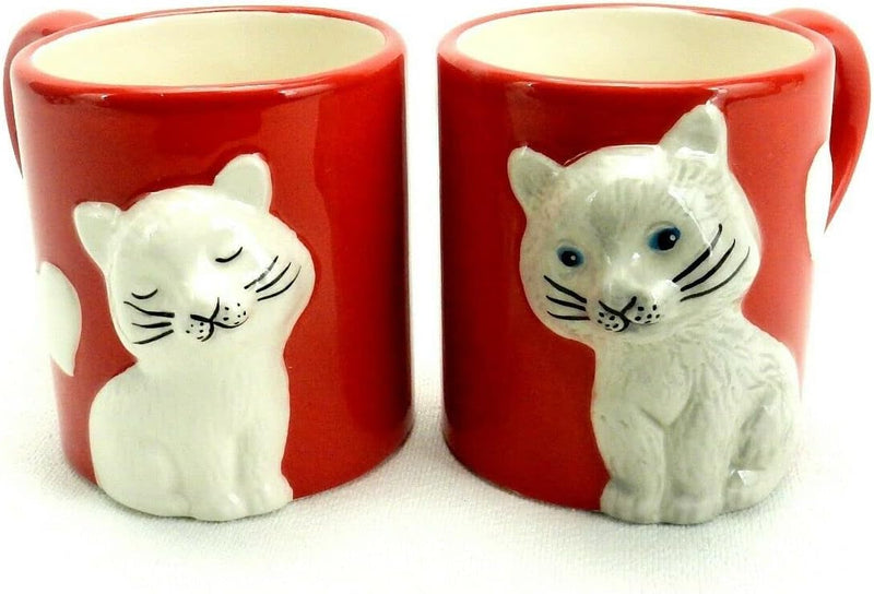 Kissing Cats Matching Mugs