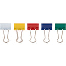 25 Pack Binder Clips, 3/4"/19mm, Magnetic Tin w/See-Thru Cover.