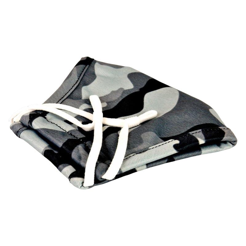 Camouflage Cloth Face Mask, Adjustable Ear Bands, Clik Clak.