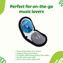 Durable Nylon Zippered CD/DVD Storage Case - Securely Holds 12 Discs