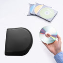 Durable Nylon Zippered CD/DVD Storage Case - Securely Holds 12 Discs
