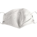 Novelty Cloth Face Mask, Silver Hot Lips, Adjustable Ear Bands.