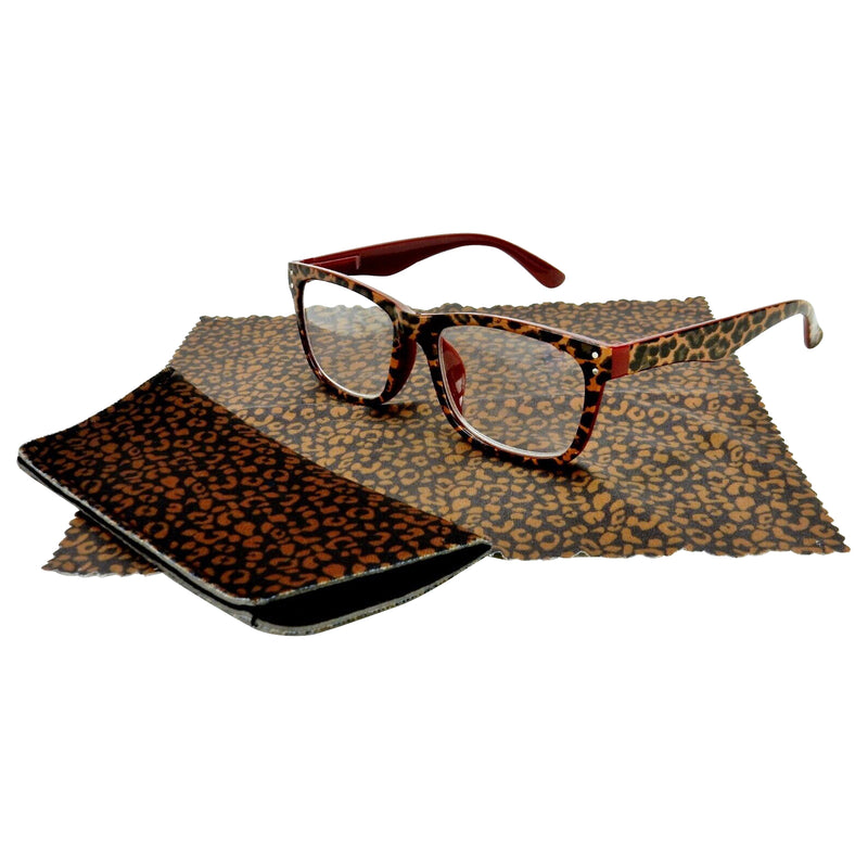 Animal Print Reading Glasses, Assorted Colors/Styles/Strength, Koenig/Kinglsey