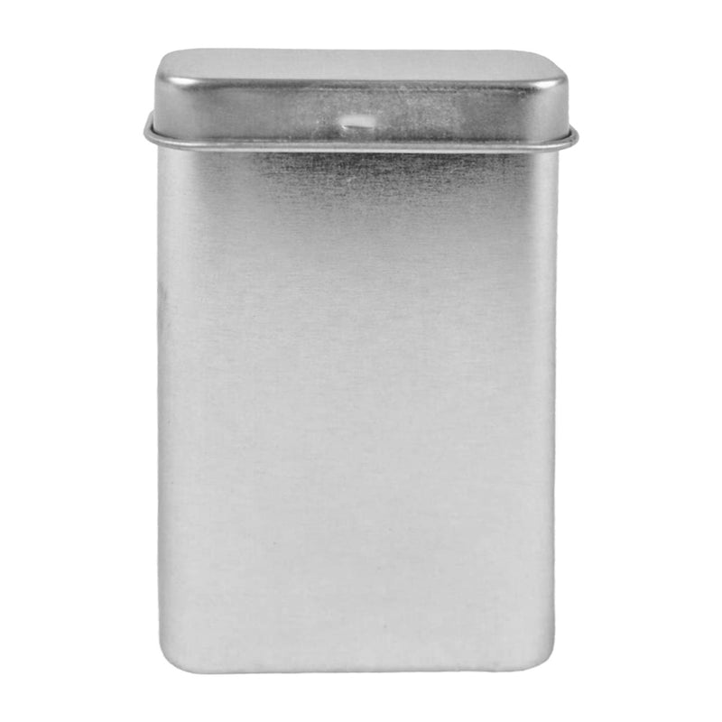 Gum Tin, 2.75" Pocket Size, Silver Tone, Flip Top Lid, PLT