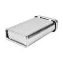 Gum Tin, 2.75" Pocket Size, Silver Tone, Flip Top Lid, PLT