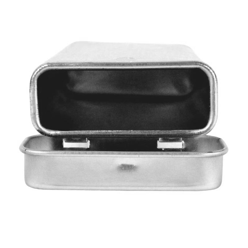 Gum Tin, 2.75" Pocket Size, Silver Tone, Flip Top Lid, PLT