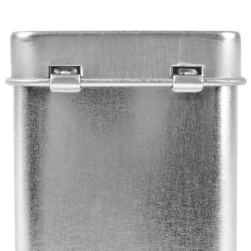 Gum Tin, 2.75" Pocket Size, Silver Tone, Flip Top Lid, PLT