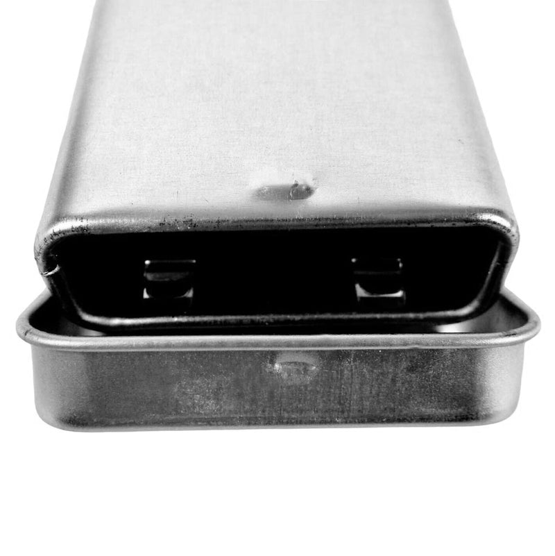 Gum Tin, 2.75" Pocket Size, Silver Tone, Flip Top Lid, PLT