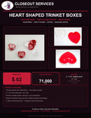 Heart Shaped Trinket Boxes