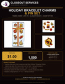 Holiday Bracelet Charms & Pin Set