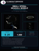 Small Spiral Seagull Mobile
