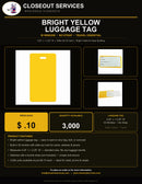 Bright Yellow Luggage Tag