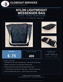 Nylon Lightweight Messenger Bag