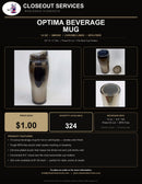 Optima Beverage Mug — 14 oz Smoke