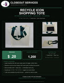 Recycle Icon Shopping Tote