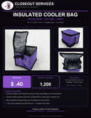 Insulated Cooler Bag Purple