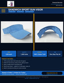 Sandwich Sport Sun Visor