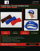 Fleece Ball Cap Ear Warming Band