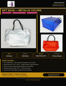 Gift Bags Metallic Colors